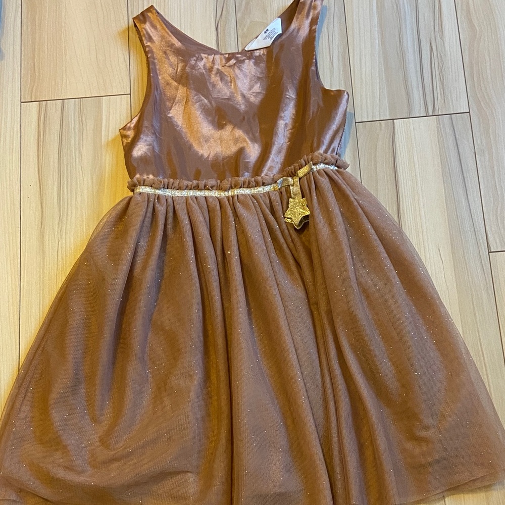 Shimmering Brown Sleeveless Dress sz 6-7